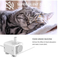 HKM-4195389 Automatic Pet Drinking Fountain Pump with Adjustable Water Flow and Low Noise Operation