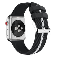 HKM-419539 Two-Color Arrow-Shaped Silicone Sports Wristband for Smartwatches and Apple Watch Compatibility