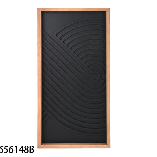 HKM-419603 Natural Wood Rainbow Arch Wall Decoration for Home Decor