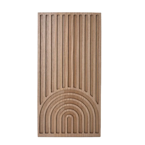 HKM-419603 Natural Wood Rainbow Arch Wall Decoration for Home Decor
