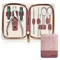 HKM-419667 Professional Nail Trimmer Kit – Full Set in Red and Grey for Personal Grooming