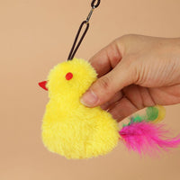 HKM-4196797 Interactive Cat Toy with Sound Response and Treat Dispenser - Automatic Swinging Teaser for Playful Cats