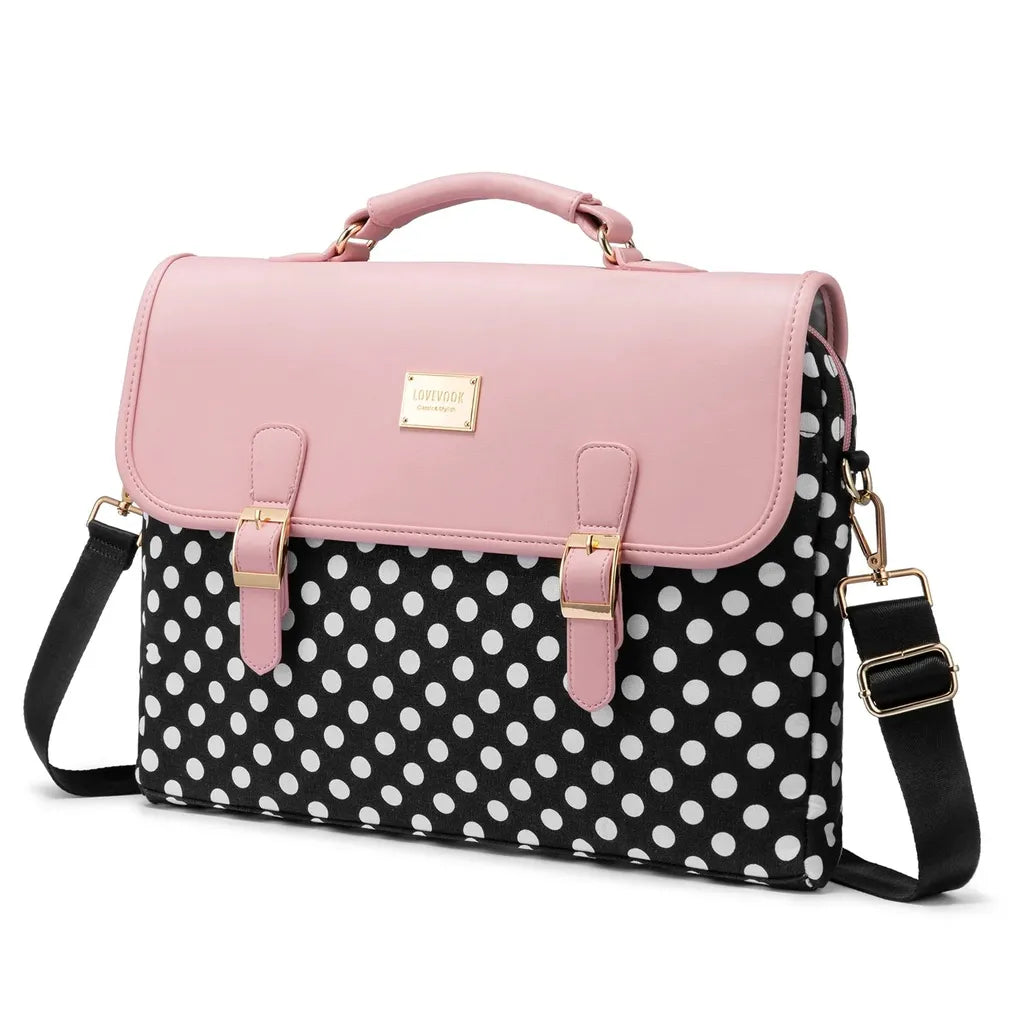 HKM-419731 Cute 15.6 Inch Women's Laptop Bag - Stylish Computer Handbag for Work and Daily Use
