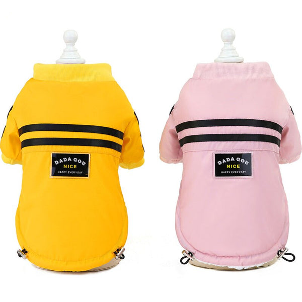 HKM-4197693 Stylish Windproof Two-Legged Pet Clothes for Comfort and Warmth