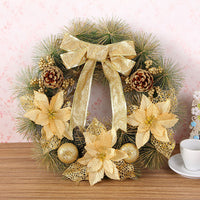HKM-419795 40cm Pine Needle Christmas Wreath for Holiday Decor