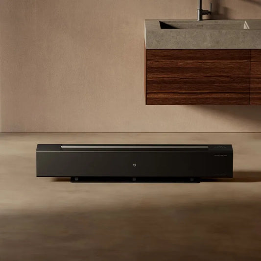 HKM-419795 Graphene Baseboard Electric Heater with Simulated Flame, Digital Control, and Rapid Heating for 30m² Spaces