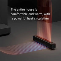 HKM-419795 Graphene Baseboard Electric Heater with Simulated Flame, Digital Control, and Rapid Heating for 30m² Spaces