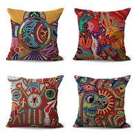 HKM-419859 Mexican Style Super Soft Cotton and Linen Pillowcase 45x45 cm