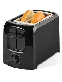 HKM-419923 2-Slice Toaster with Wide Slot and Hinged Crumb Tray