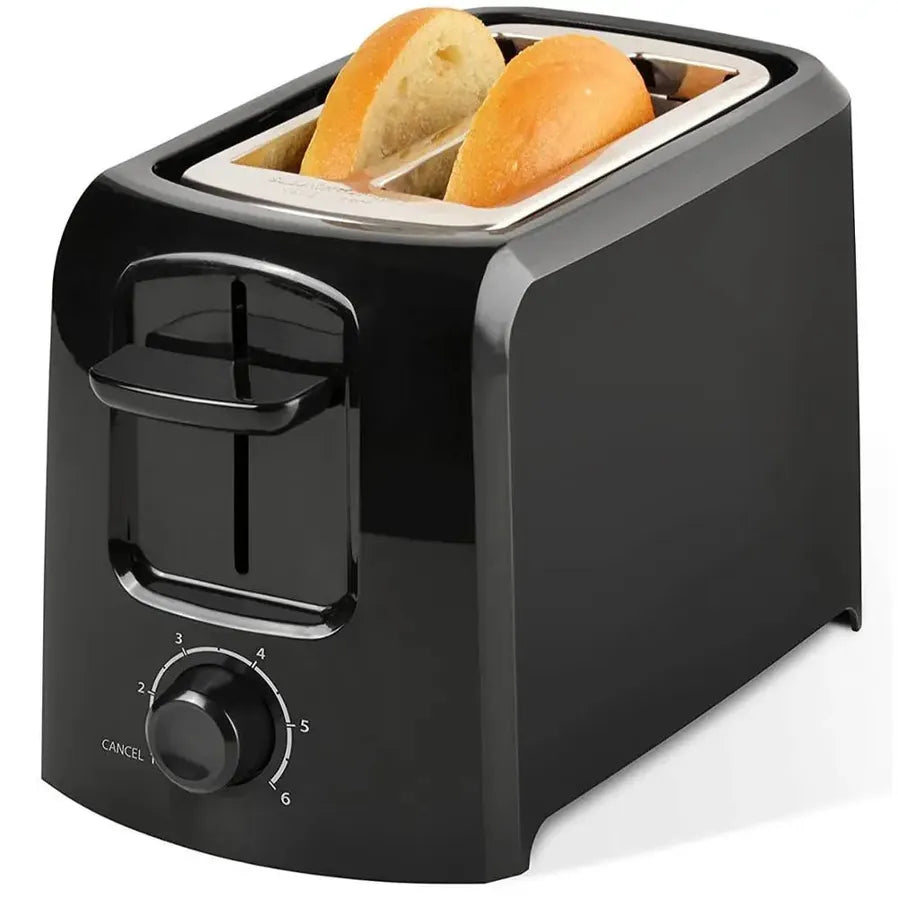 HKM-419923 2-Slice Toaster with Wide Slot and Hinged Crumb Tray
