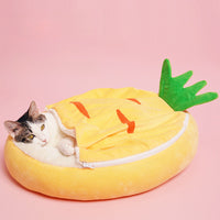 HKM-4199357 Cozy Semi-Enclosed Cat Nest Sleeping Bag for Warm Winter Comfort