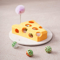 HKM-4200125 Interactive Cat Puzzle Toy with Suction Cup Base and Spring Teaser for Engaging Solo Play