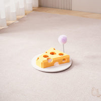 HKM-4200125 Interactive Cat Puzzle Toy with Suction Cup Base and Spring Teaser for Engaging Solo Play