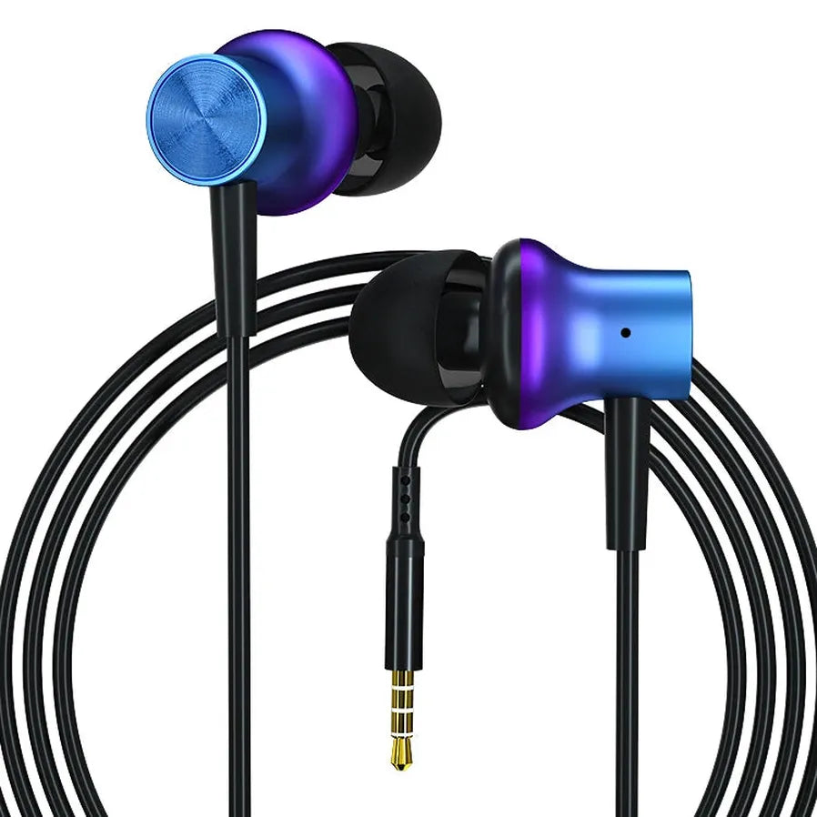 HKM-420179 Metal Wired 3.5mm In-Ear Earbuds for Mobile Phones and Devices