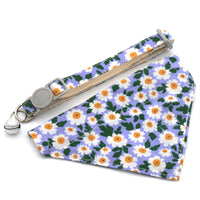 HKM-4202685 Floral Nylon Pet Triangular Scarf Collar - Adjustable for Small Pets