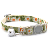 HKM-4202685 Floral Nylon Pet Triangular Scarf Collar - Adjustable for Small Pets
