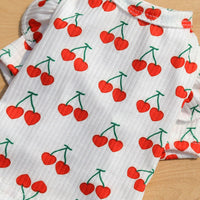 HKM-4203453 Dog Print Shirt Coat in White and Pink, Fashionable Polyester Design