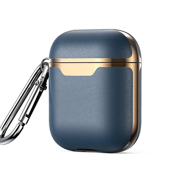 HKM-420371 Business Wireless Bluetooth Ear Case in Imitation Leather, Compatible with iPhone Models