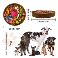 HKM-4204733 Pet Decompression Puzzle Mat for Food Hiding - Polyester, Brown and Lake Blue Options
