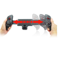 HKM-420499 Wireless Bluetooth Gamepad with USB Interface for Mobile Phones, Tablets, PCs, and TVs, Includes Bracket Function and Vibration Feature