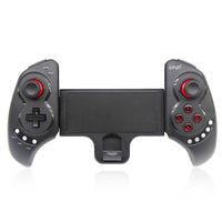 HKM-420499 Wireless Bluetooth Gamepad with USB Interface for Mobile Phones, Tablets, PCs, and TVs, Includes Bracket Function and Vibration Feature