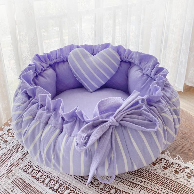 HKM-4205117 Small Dog and Cat Kennel - Soft Cotton Pet Bed with Elastic Filling and Easy Care