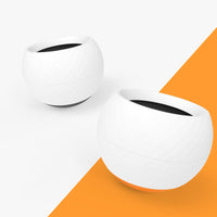 HKM-4205245 Pet Tumbler Bowl for Dogs and Cats - Slow Eating Design with Anti-Tipping Feature, Gray and Orange