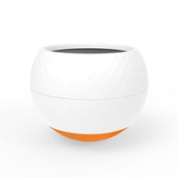 HKM-4205245 Pet Tumbler Bowl for Dogs and Cats - Slow Eating Design with Anti-Tipping Feature, Gray and Orange
