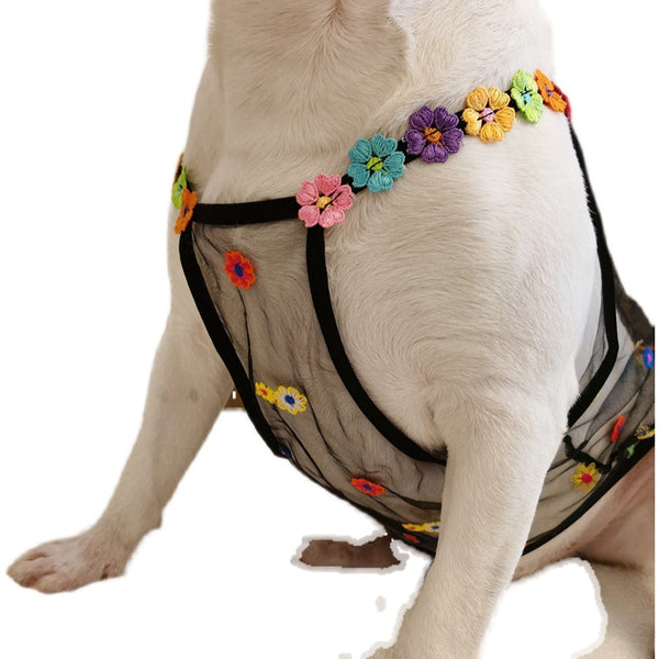 HKM-4205629 Breathable Floral Pet Apparel for Dogs in Multiple Sizes
