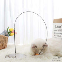 HKM-4205885 Cat Stick Sucker Tumbler with 180° Rebound and Durable Metal Base