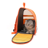 HKM-4207293 Large Capacity Lightweight Pet Backpack with Cartoon Design for Cats - Comfortable and Breathable, Nylon Material