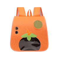 HKM-4207293 Large Capacity Lightweight Pet Backpack with Cartoon Design for Cats - Comfortable and Breathable, Nylon Material