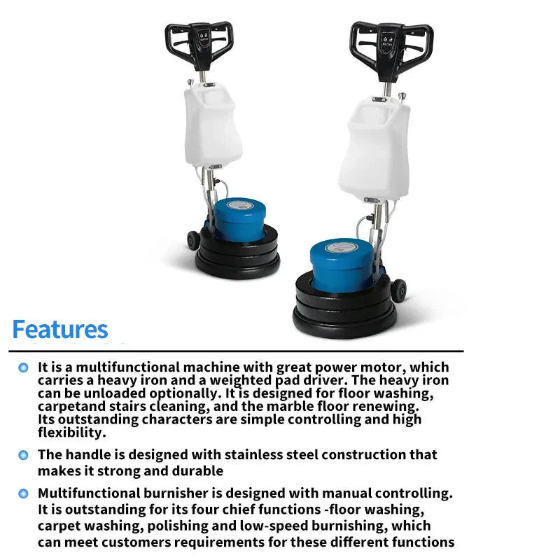 HKM-420755 Marble Floor Cleaning and Polishing Machine with Automatic Scrubbing and Waxing Function