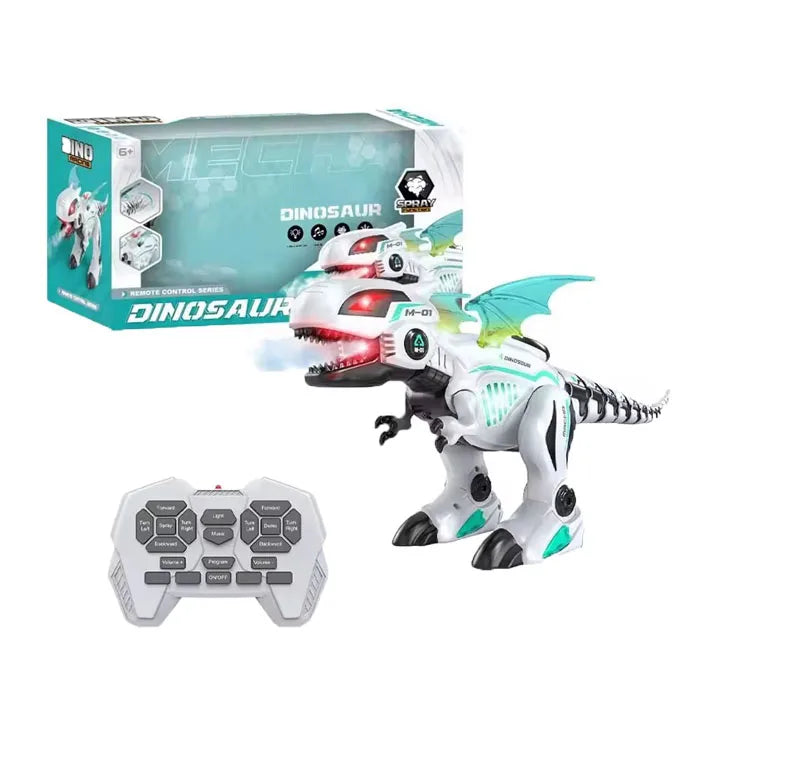 HKM-420755 Remote Control Spray Dinosaur with Lights and Music - Programmable Toy for Ages 5 and Up