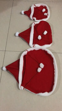 HKM-4209213 Red Pet Cloak for Cats and Small Dogs - Soft Christmas Dress for Festive Occasions