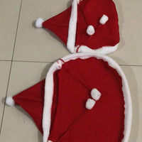 HKM-4209213 Red Pet Cloak for Cats and Small Dogs - Soft Christmas Dress for Festive Occasions