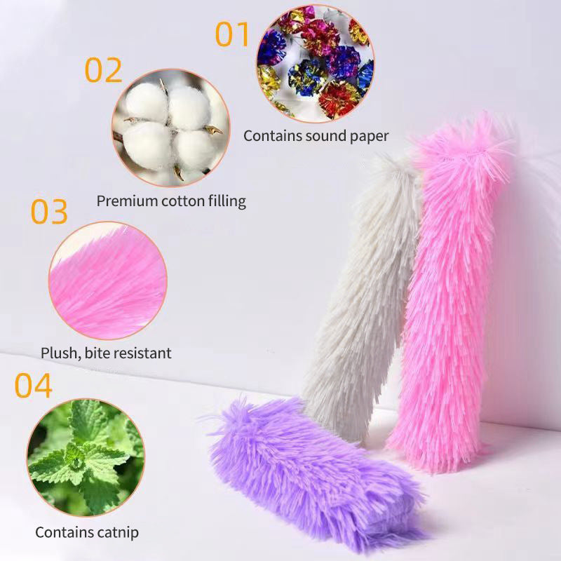 HKM-4210493 Plush Catnip Cat Chew Toy Pillow in Multiple Colors