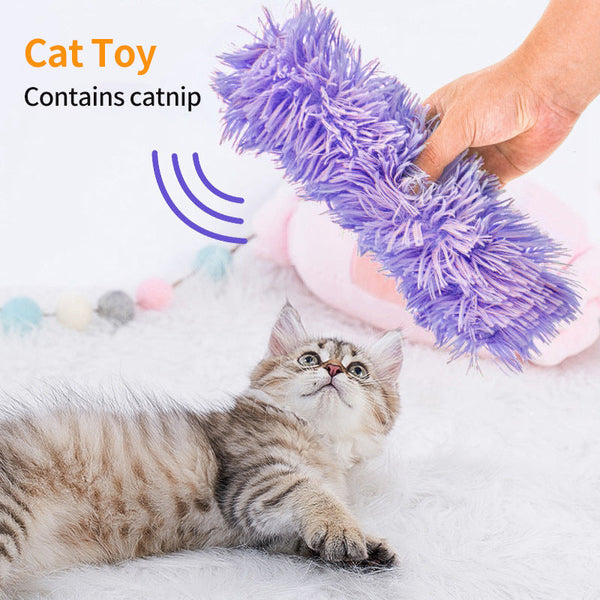 HKM-4210493 Plush Catnip Cat Chew Toy Pillow in Multiple Colors