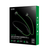 HKM-421075 Bluetooth Neck-Mounted Metal Gaming Headset with 10mm Drivers, Long Battery Life, and Low Latency