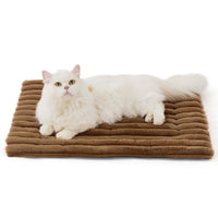 HKM-4210877 Rabbit Fur Pet Pad - Soft Cloth Mat for Dogs in Brown, Dark Gray, and White Available in Multiple Sizes