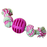 HKM-4211645 Cotton Rope Double Knot Ball Dog Toy for Tooth Cleaning and Chewing