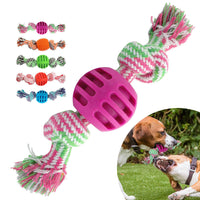HKM-4211645 Cotton Rope Double Knot Ball Dog Toy for Tooth Cleaning and Chewing