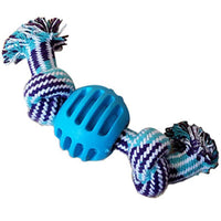 HKM-4211645 Cotton Rope Double Knot Ball Dog Toy for Tooth Cleaning and Chewing