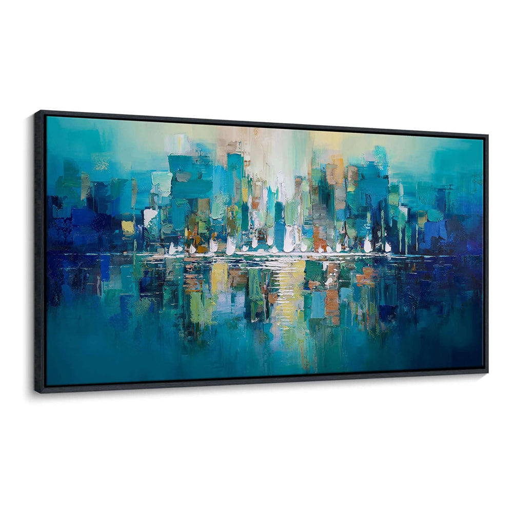 HKM-421267 Handmade Abstract Texture Oil Painting on Canvas - Large Wall Art for Living Room, Bedroom, and Office Decor