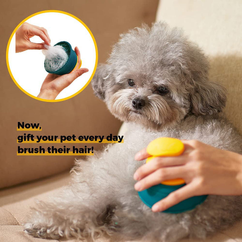 HKM-421267 Pet Double-Sided Silicone Combing Brush for Effective Fur Care and Gentle Massage