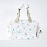 HKM-4213053 Portable Canvas Crossbody Dog Carrier Bag - Small Pet Travel Shoulder Bag in Blue
