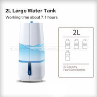 HKM-421523 Desktop Ultrasonic Cool Mist Humidifier 2L Capacity for Home and Office Use