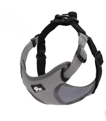 HKM-4215869 Reflective Dog Chest Harness Vest with Comfortable Neoprene and Nylon Material - Multiple Sizes and Colors Available