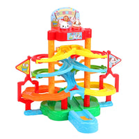 HKM-421587 Race Track Toy Set for Kids - Cartoon Animal Tumbler Slide Track, 42cm, Ages 2-4