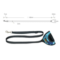 HKM-4216381 Reflective Dog Harness with Adjustable Traction Tape - 140cm Rope Length, Camouflage Colors